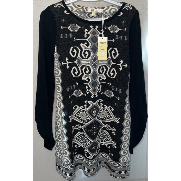 Aryeh Womens Multicolored Abstract Design Shirt Size M - Picture 1 of 5